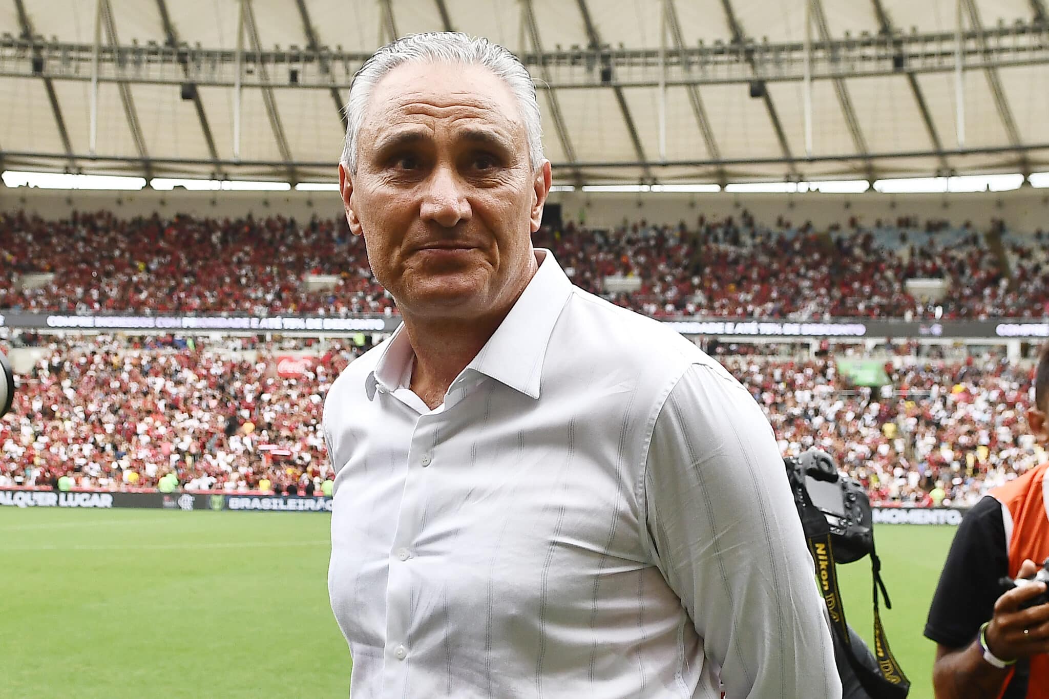 Tite em jogo do Flamengo