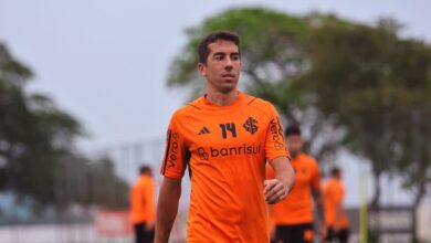 Ricardo De Pena em treino pelo Inter