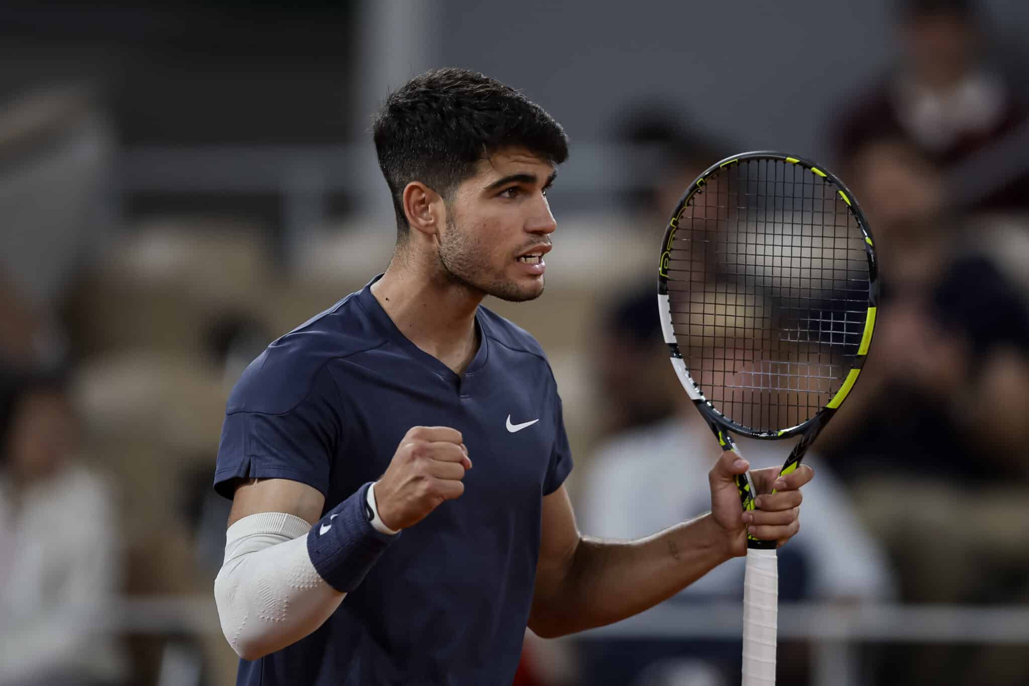 Carlos Alcaraz em Roland Garros 2024