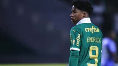 Endrick em jogo pelo Palmeiras