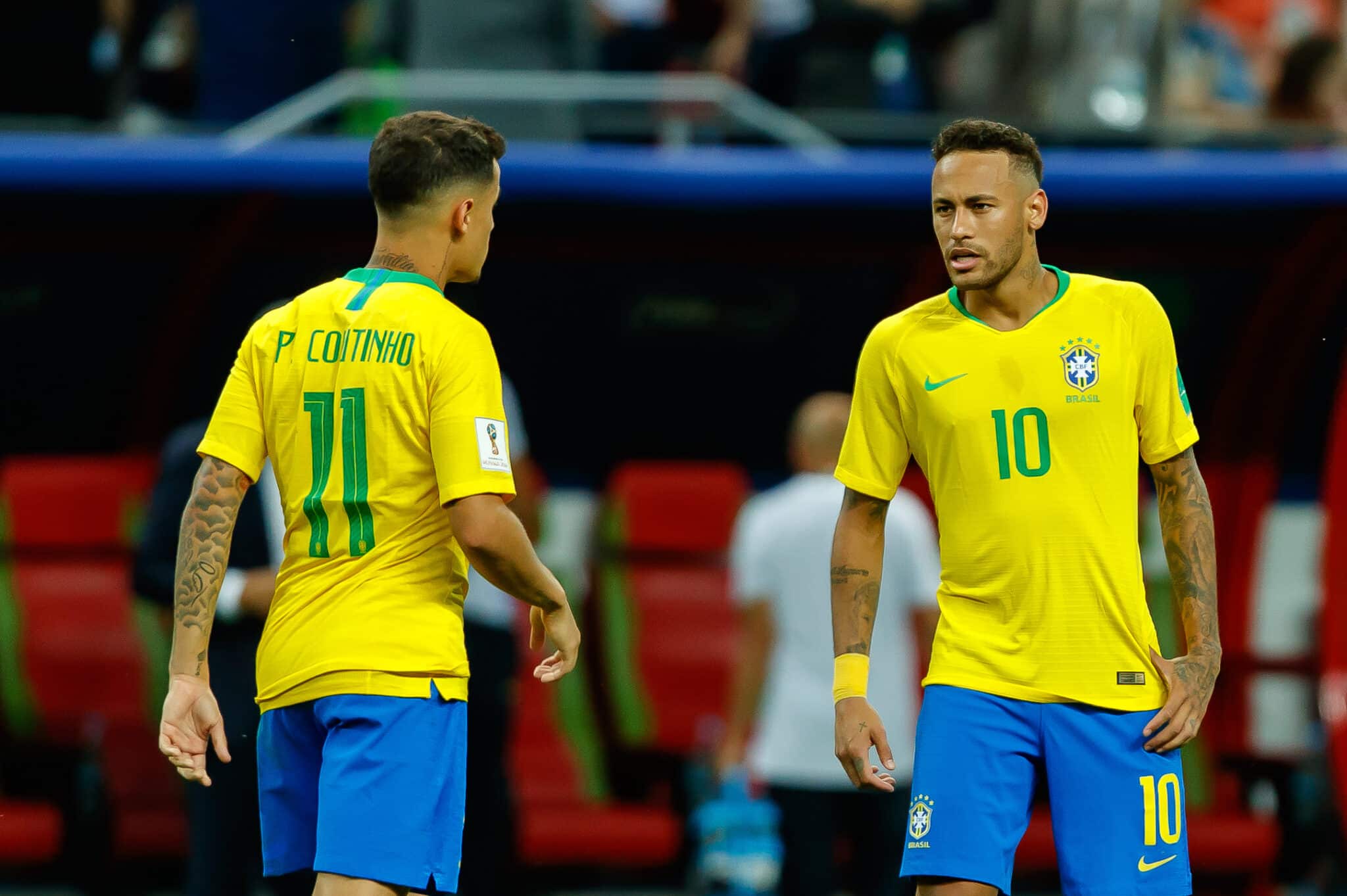 Coutinho e Neymar na Seleção