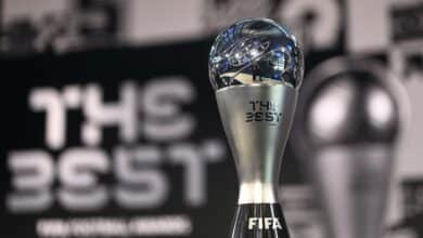 Troféu do prêmio The Best da Fifa - Foto: Valeriano Di Domenico/POOL/AFP via Getty Images