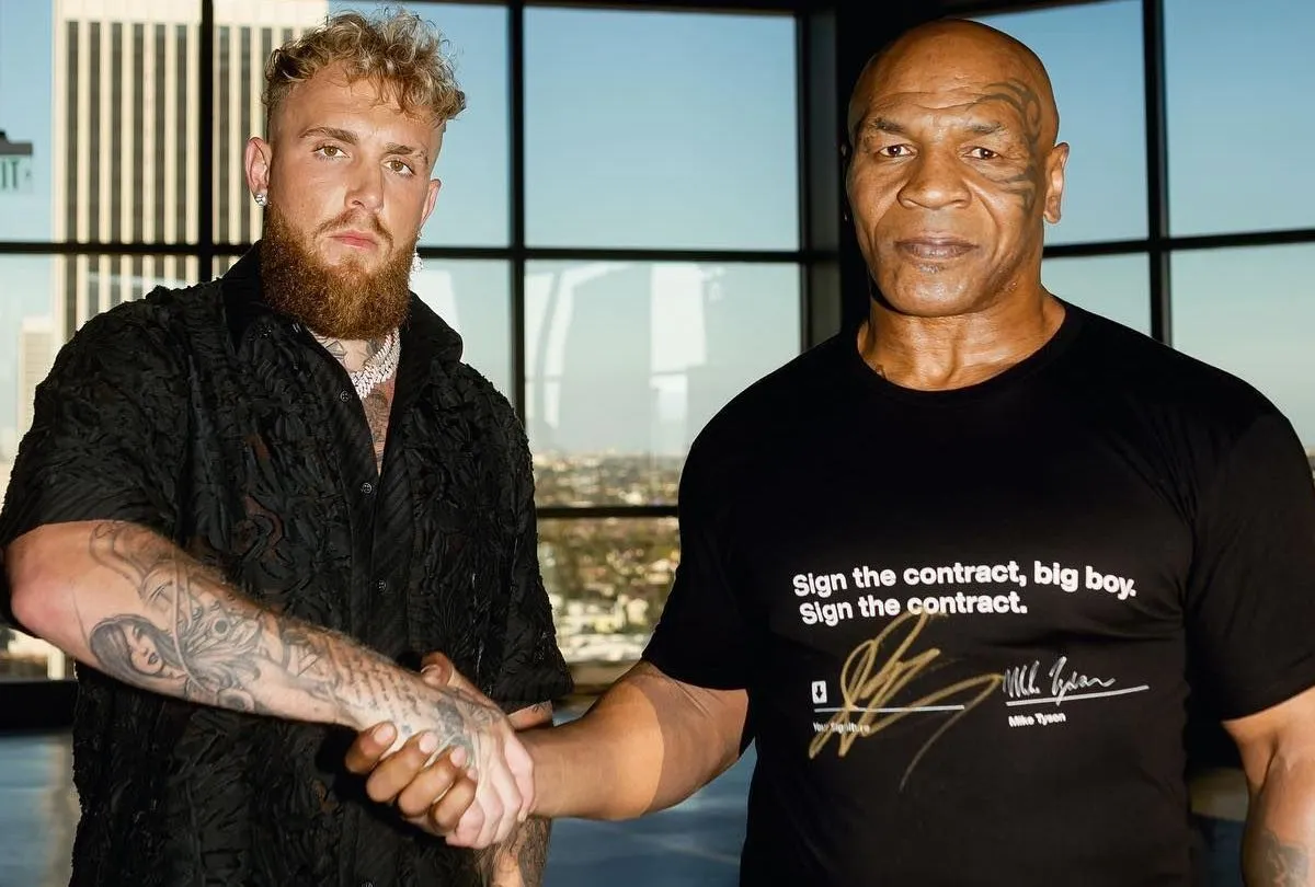 Jake Paul x Mike Tyson se enfrentam na próxima sexta
