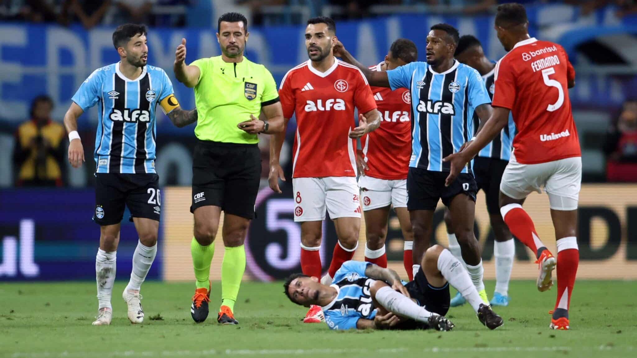 Braulio da Silva Machado durante o Grenal 447 entre Grêmio e Internacional