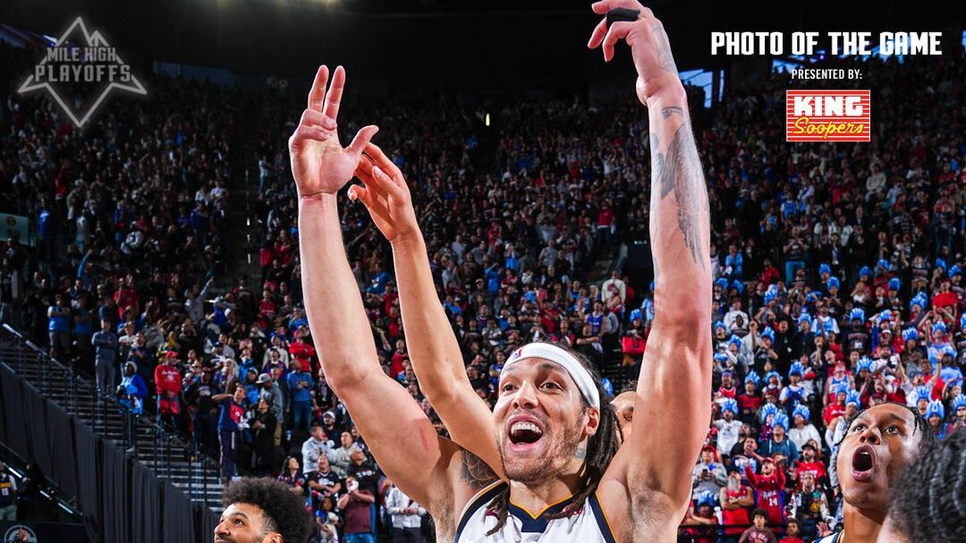 Aaron Gordon comemora a vitória do Denver Nuggets