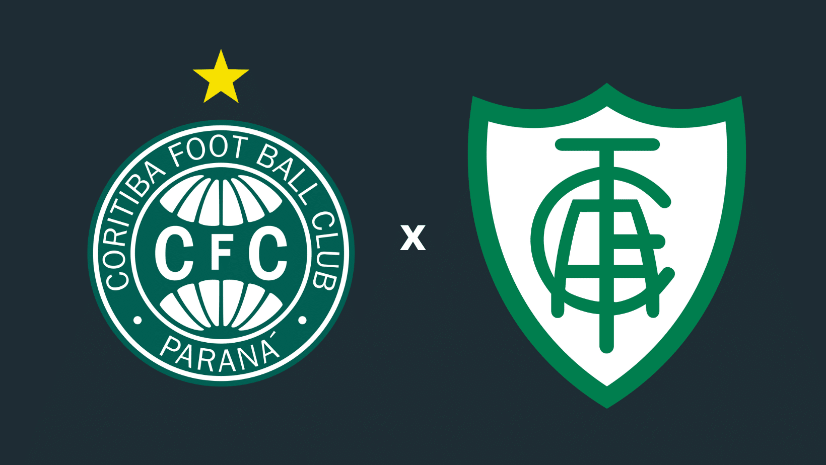 Escudos de Coritiba e América-MG