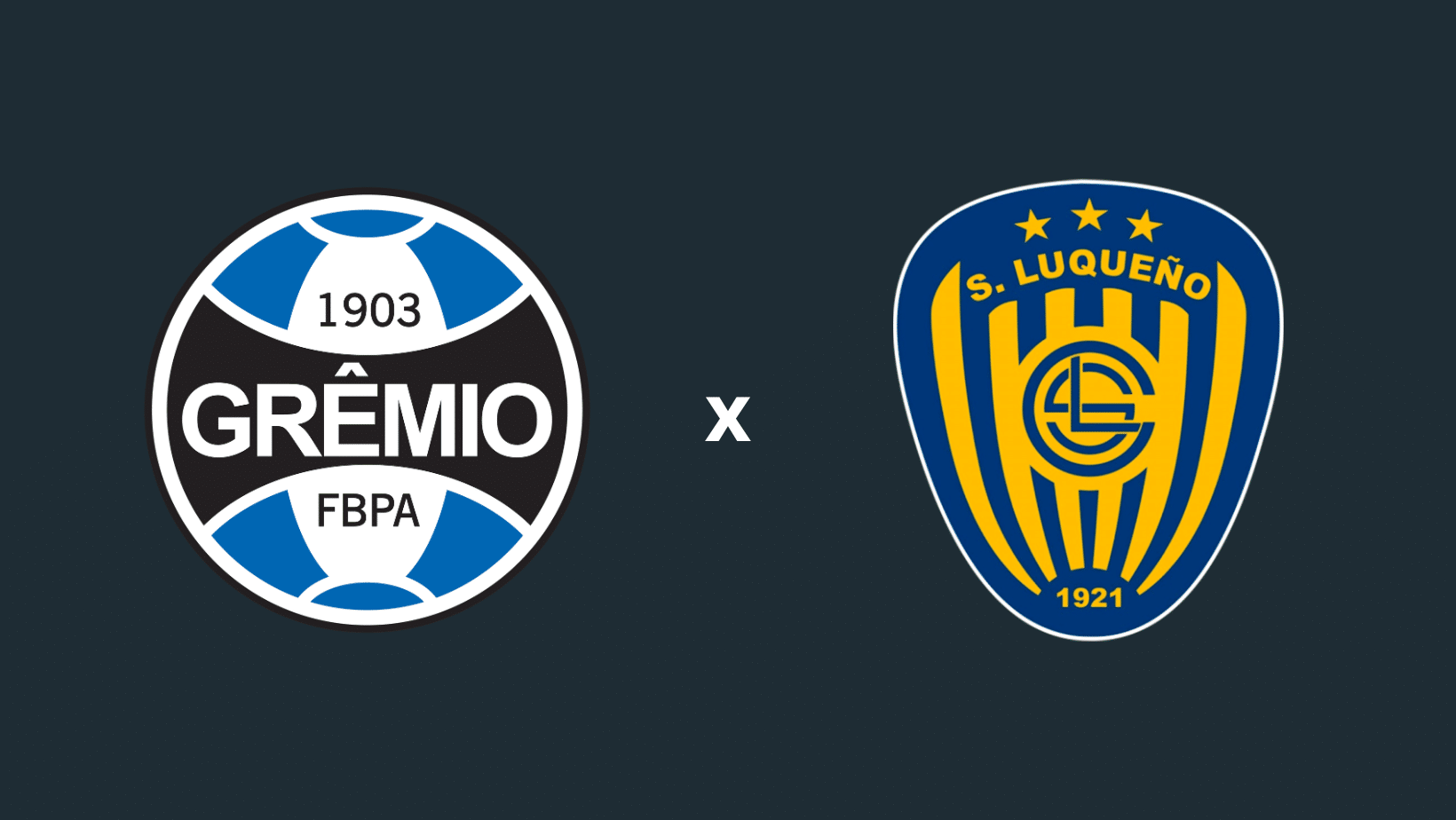 Escudos de Grêmio e Luqueño