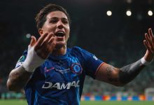 Enzo Fernández, autor do primeiro gol do Chelsea na final da Conference League