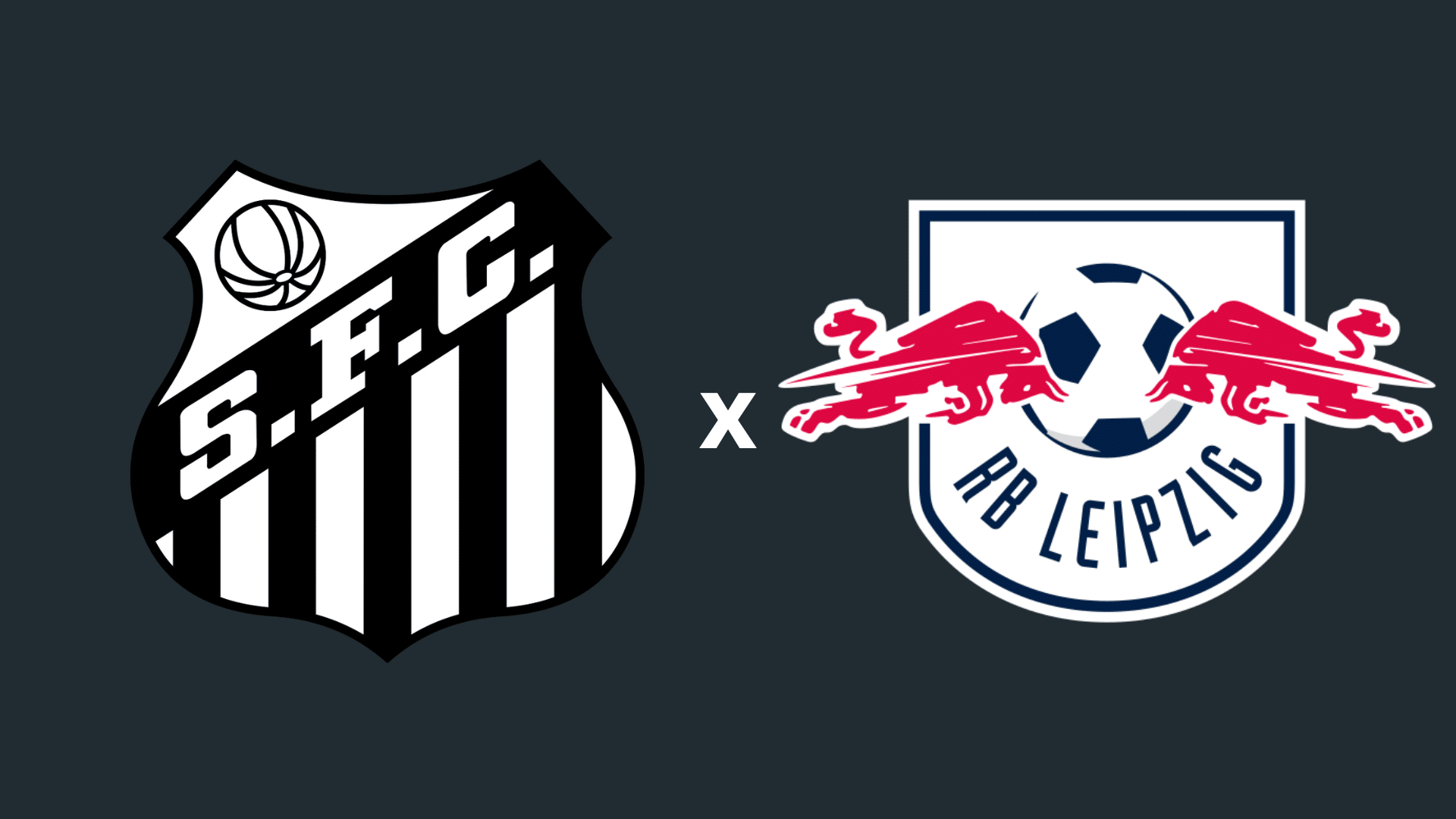 Escudos de Santos e RB Leipzig