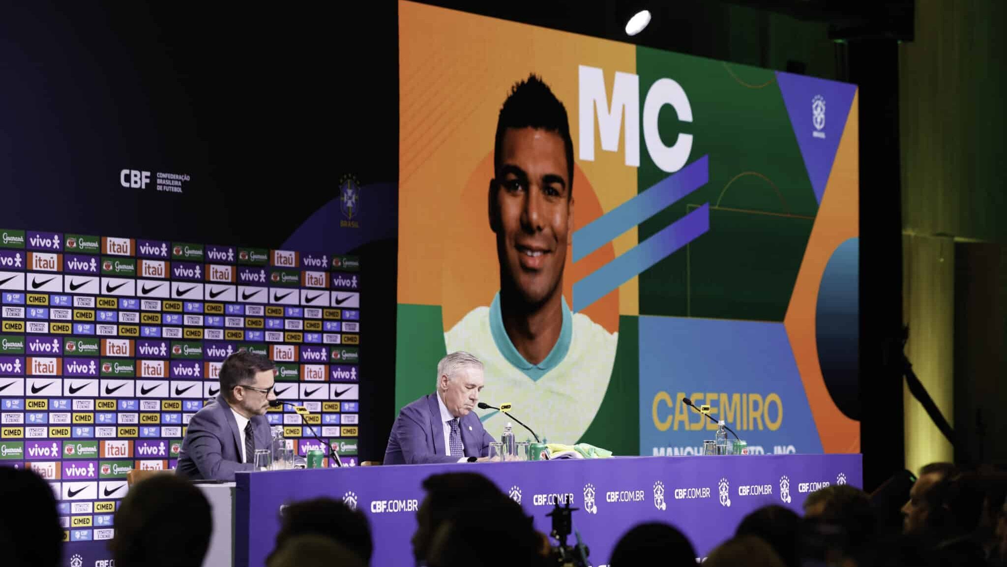 Casemiro convocado por Carlo Ancelotti na Seleção