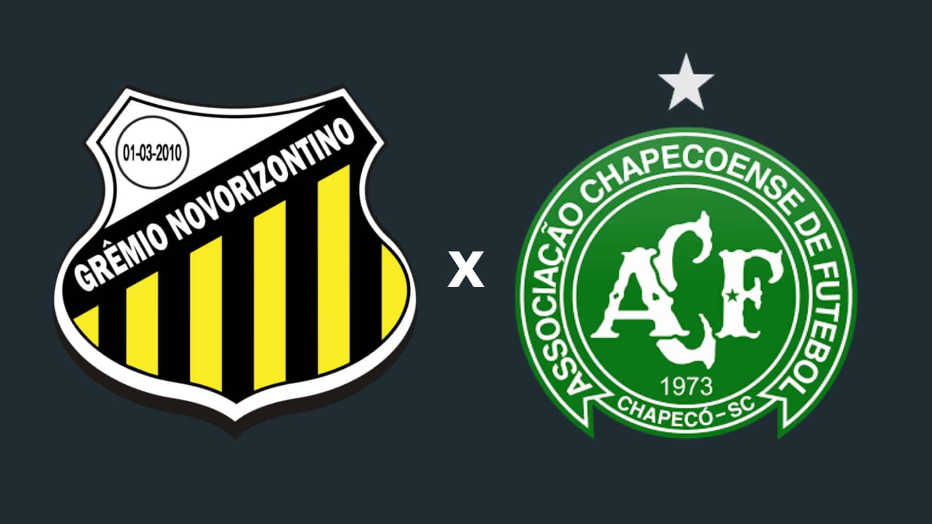 Escudos de Novorizontino e Chapecoense