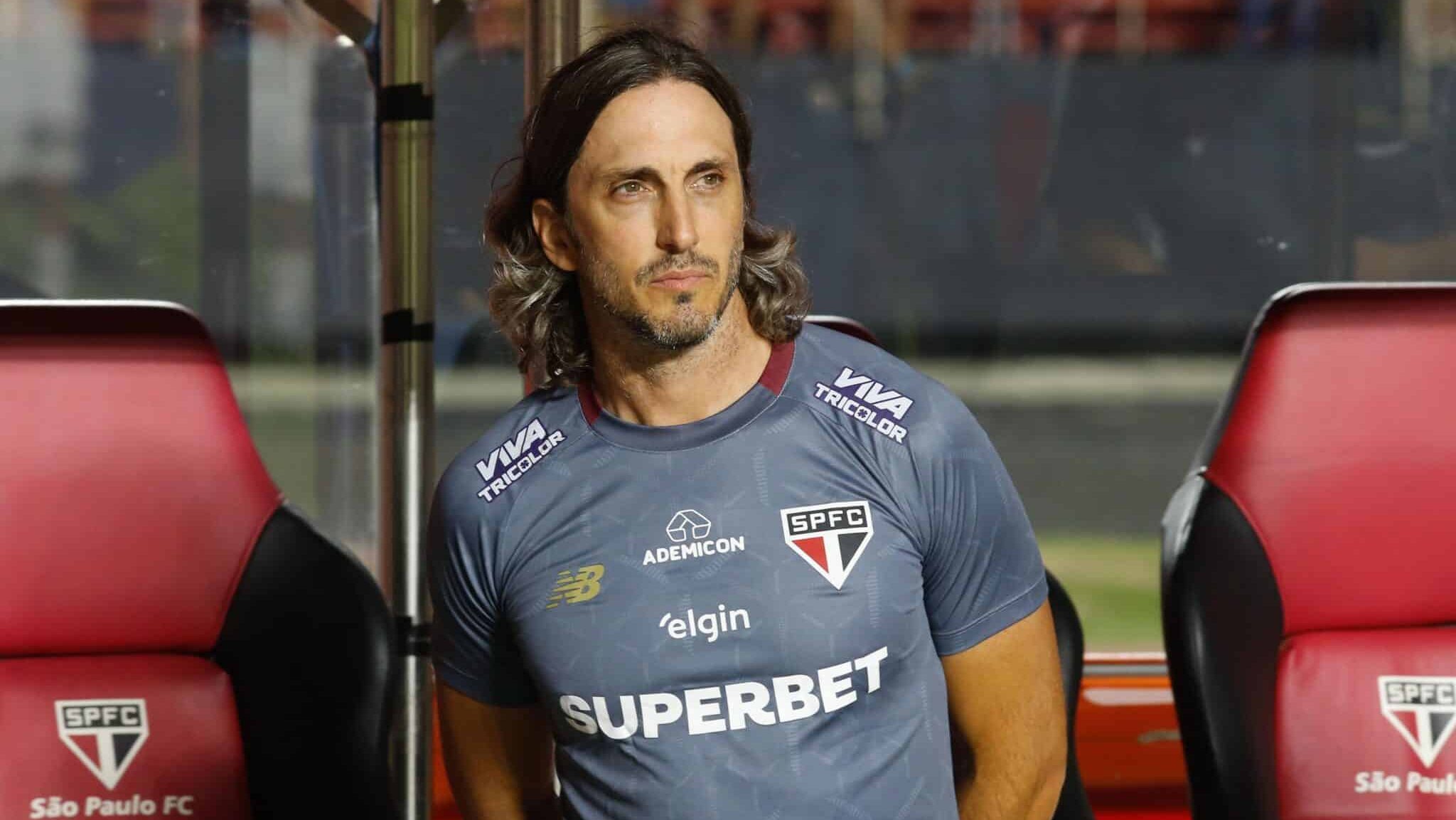 Luis Zubeldía enquanto treinador do São Paulo