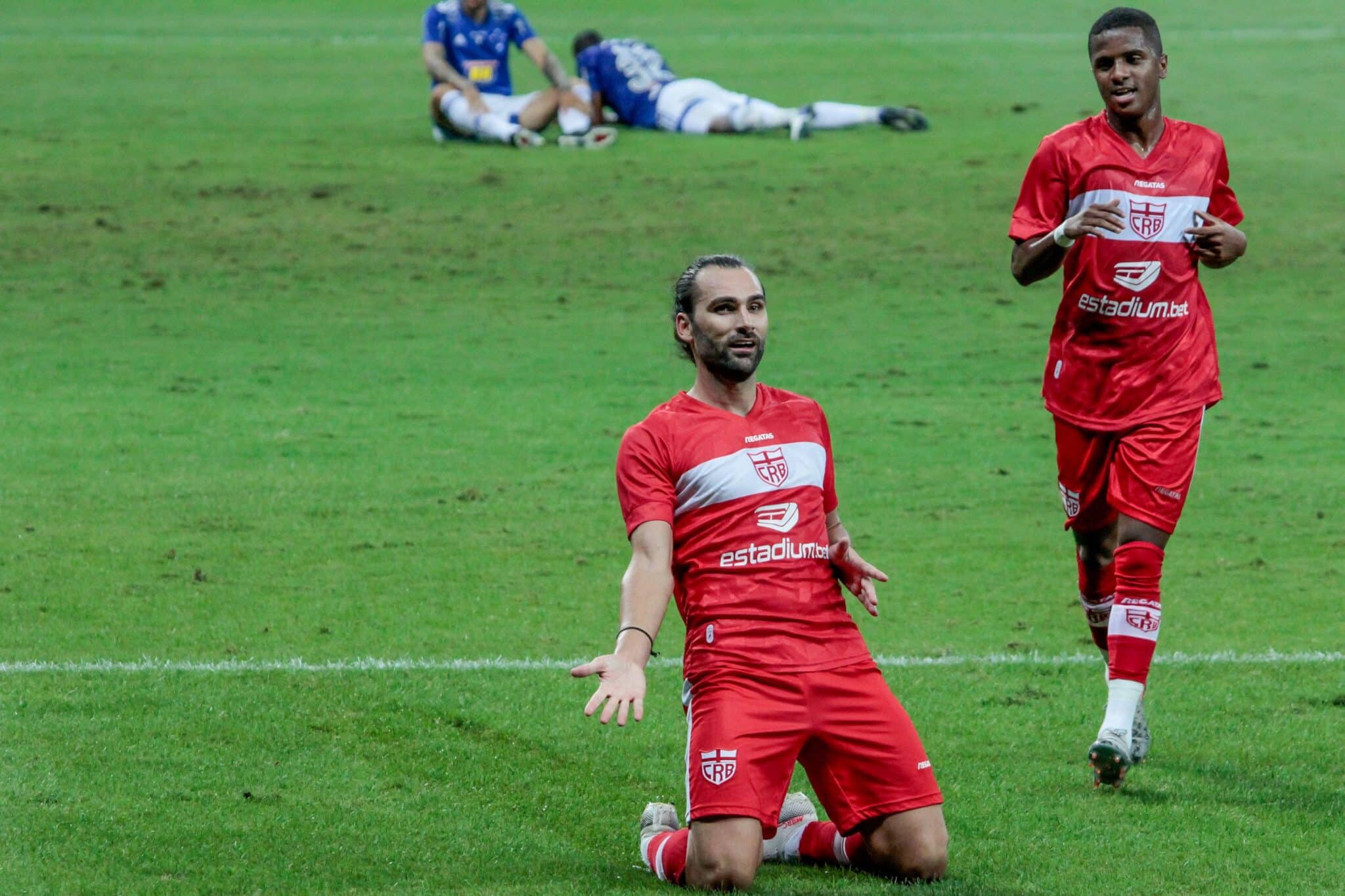 Léo Gamalho foi o principal nome dos confrontos entre CRB e Cruzeiro na Copa do Brasil de 2020 - DENIS DIAS/Gazeta Press