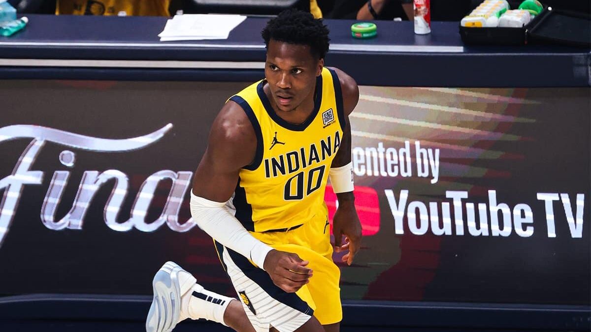 Bennedict Mathurin, dos Pacers, foi o cestinha da partida - Divulgação / Indiana Pacers