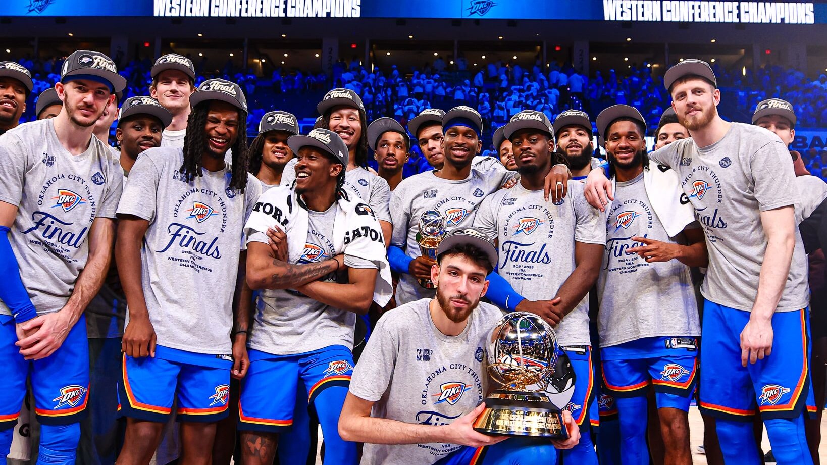 OKC Thunder, campeão da Conferência Oeste e favorito ao título da NBA em 2025