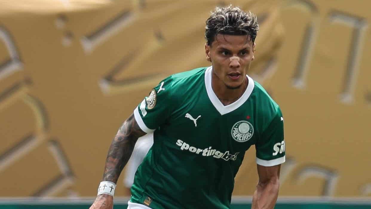 Richard Ríos em ação pelo Palmeiras - Cesar Greco / Palmeiras