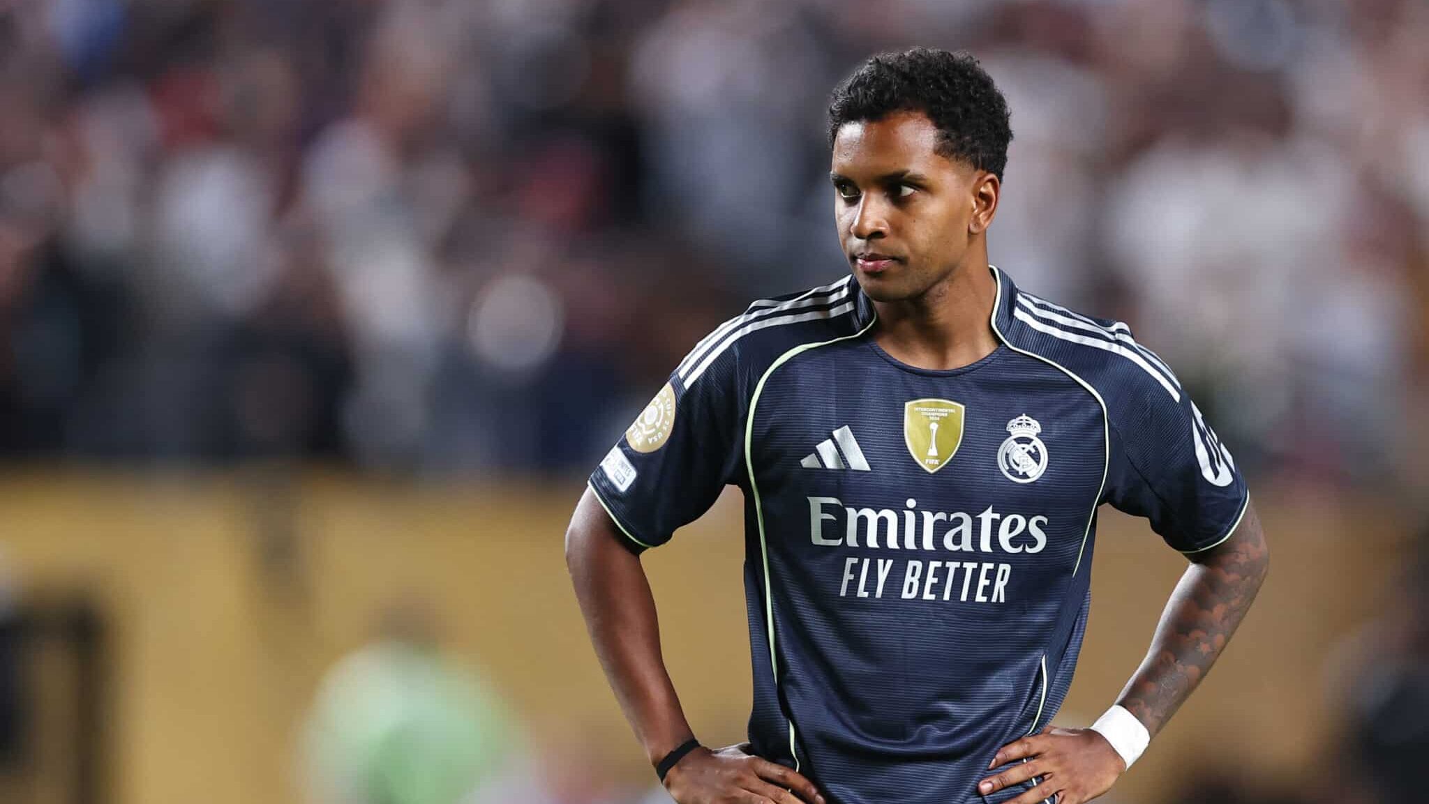 Rodrygo durante partida da Copa do Mundo de Clubes pelo Real Madrid