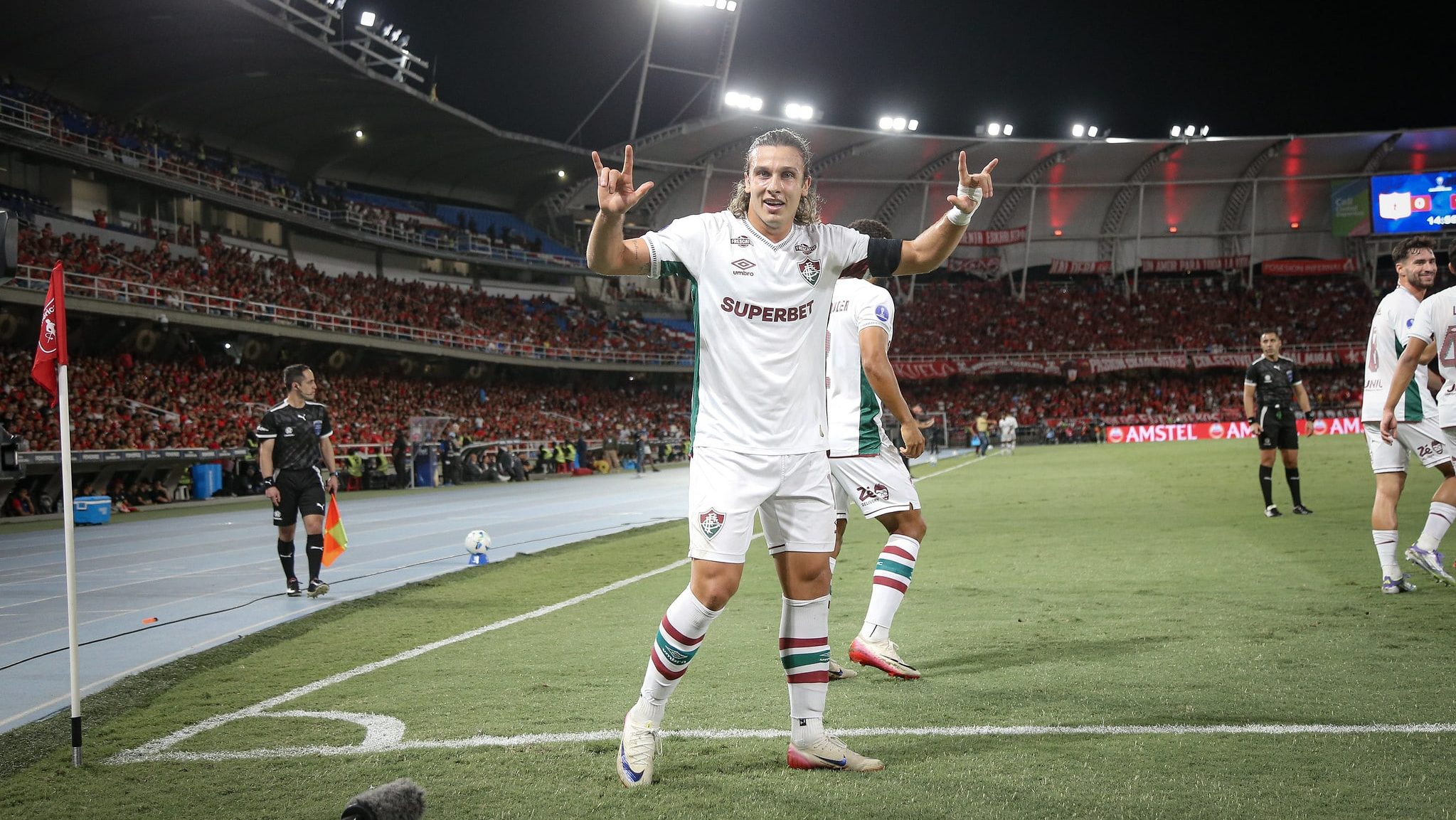 Canobbio comemorando gol contra o América de Cali - Marcelo Gonçalves / Fluminense