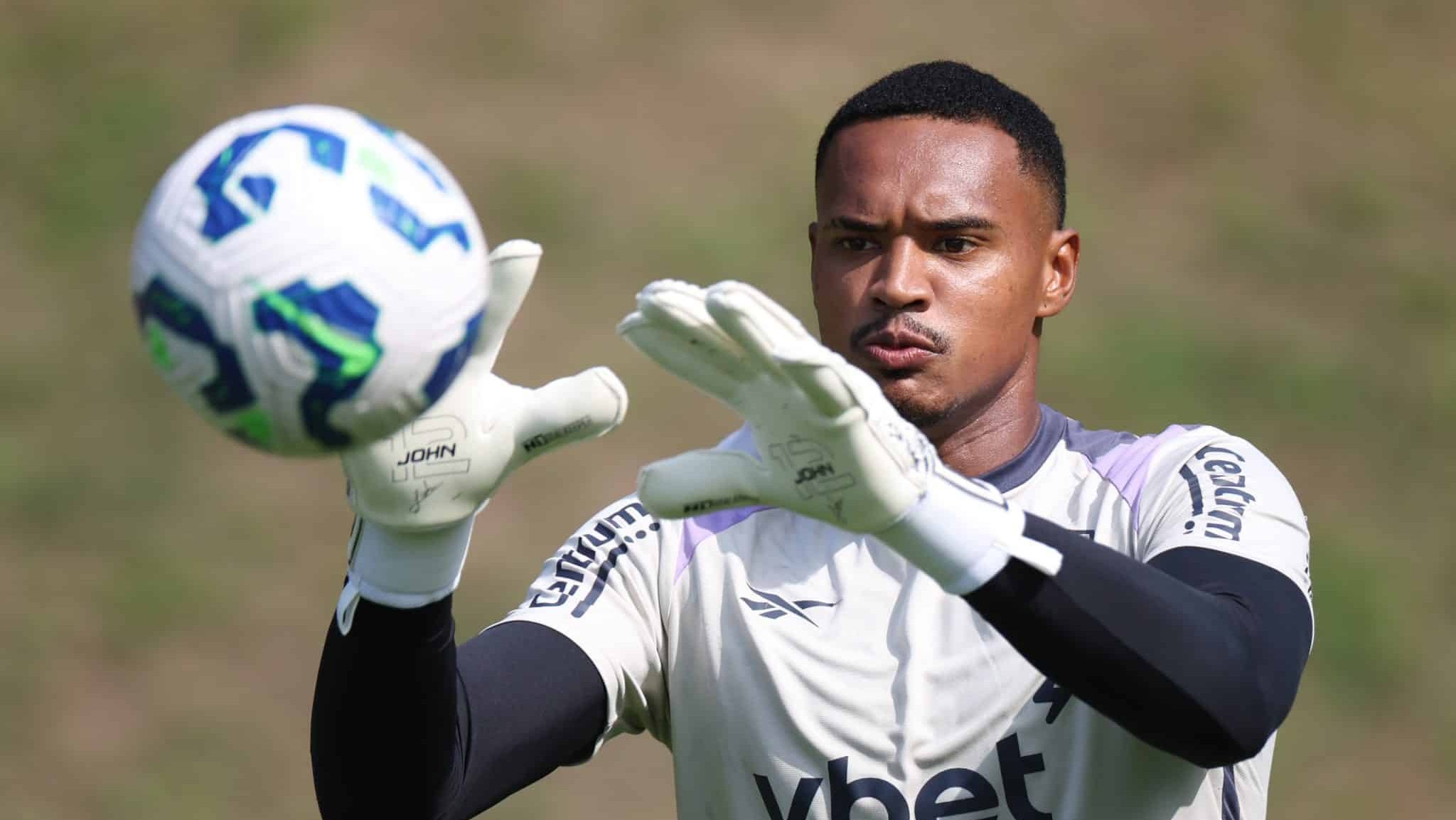 John em treino do Botafogo