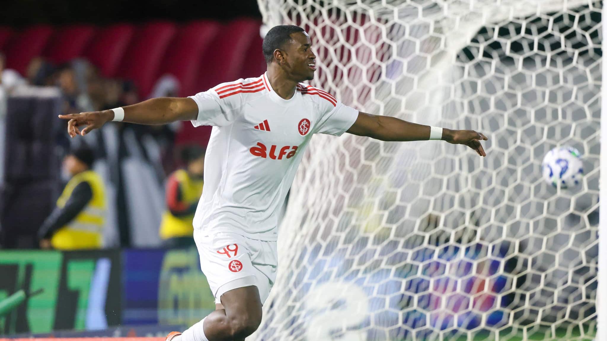 Ricardo Mathias comemorando gol pelo Internacional - Ricardo Mathias / Internacional
