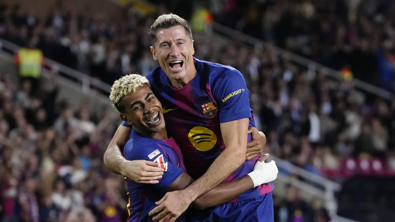 lewandowski lamine yamal barcelona