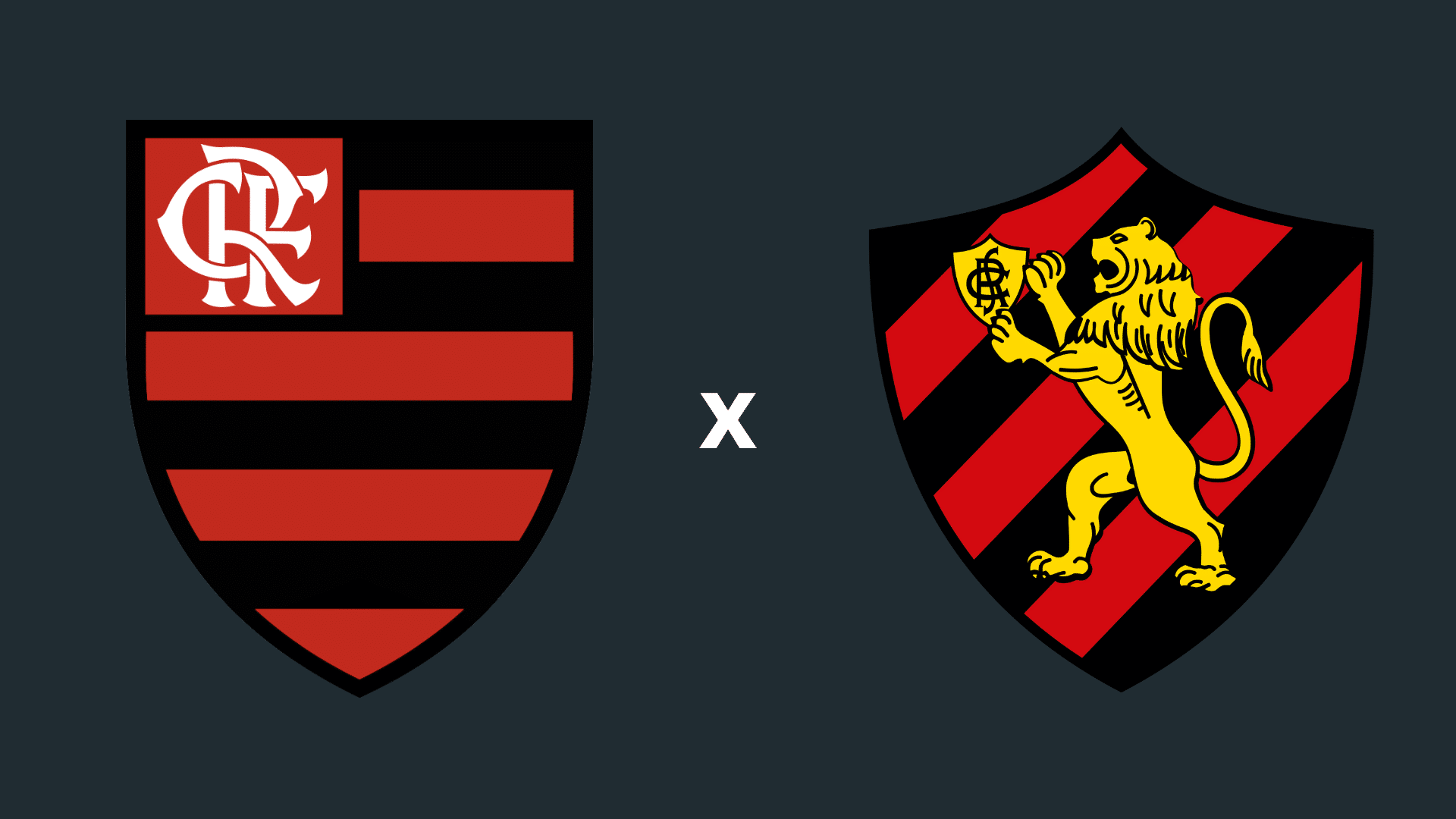 Escudos de Flamengo e Sport