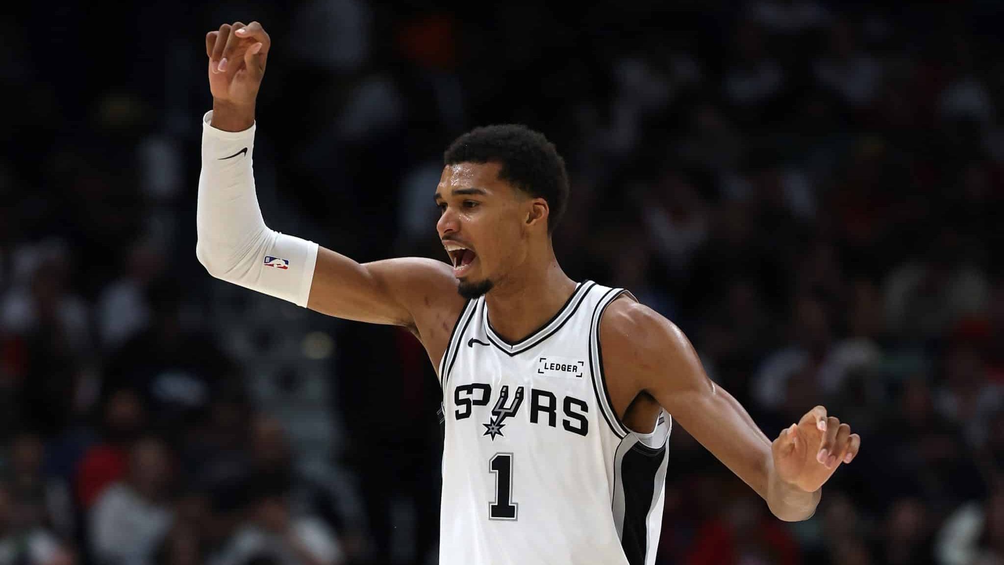 Victor Wembanyama em ação pelo San Antonio Spurs