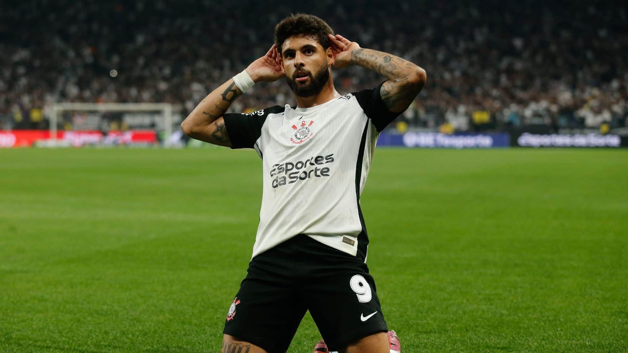 Yuri Alberto em jogo do Corinthians