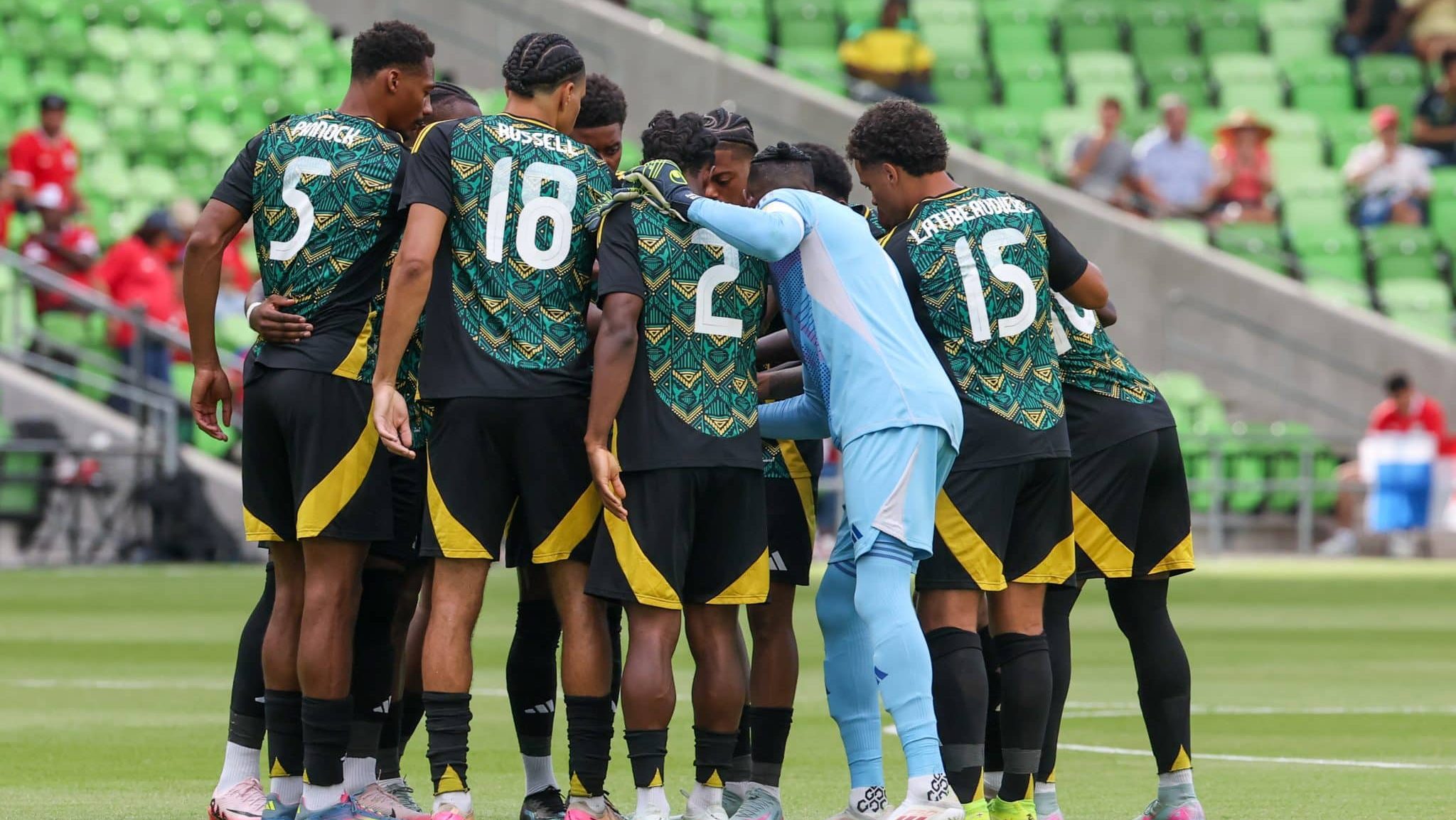 Jogadores da Jamaica