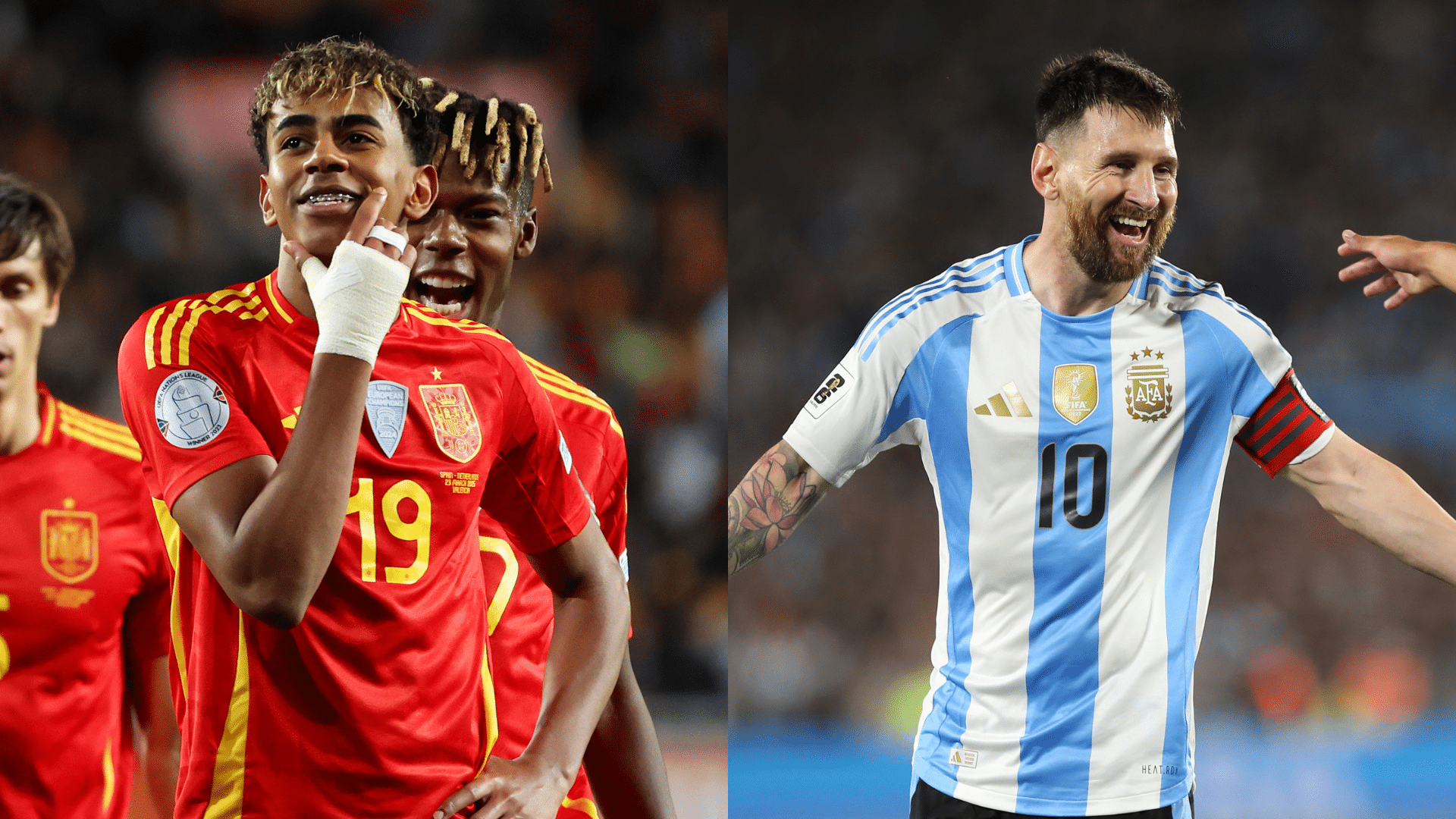 Lamine Yamal e Lionel Messi