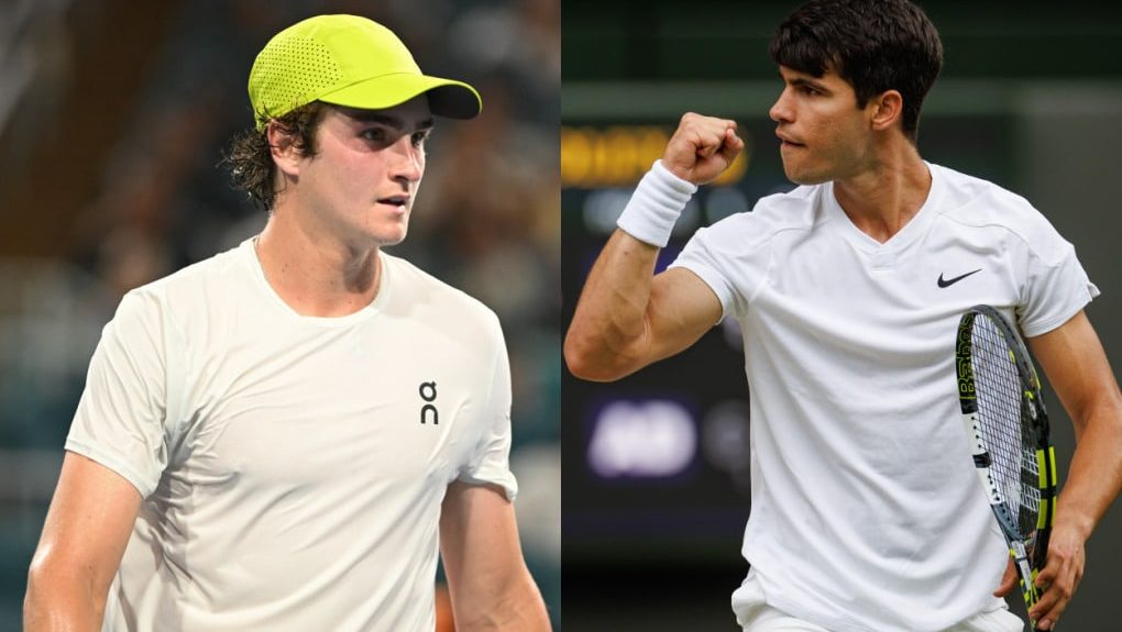 João Fonseca e Carlos Alcaraz