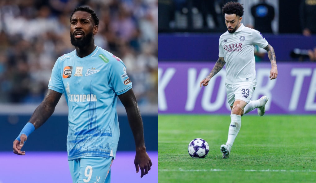 Gerson, do Zenit, e Claudinho, do Al-Sadd