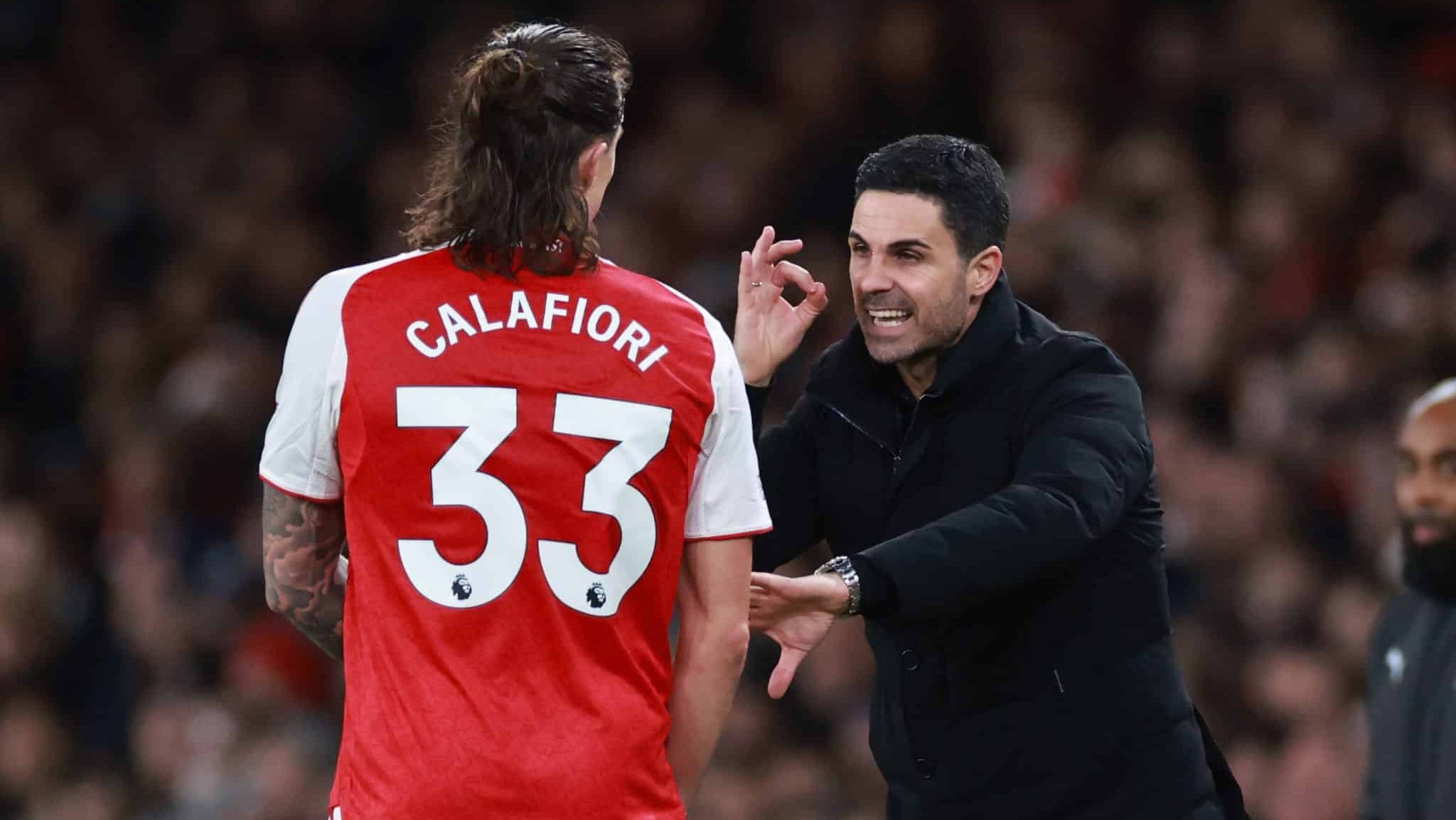 calafiori arsenal mikel arteta