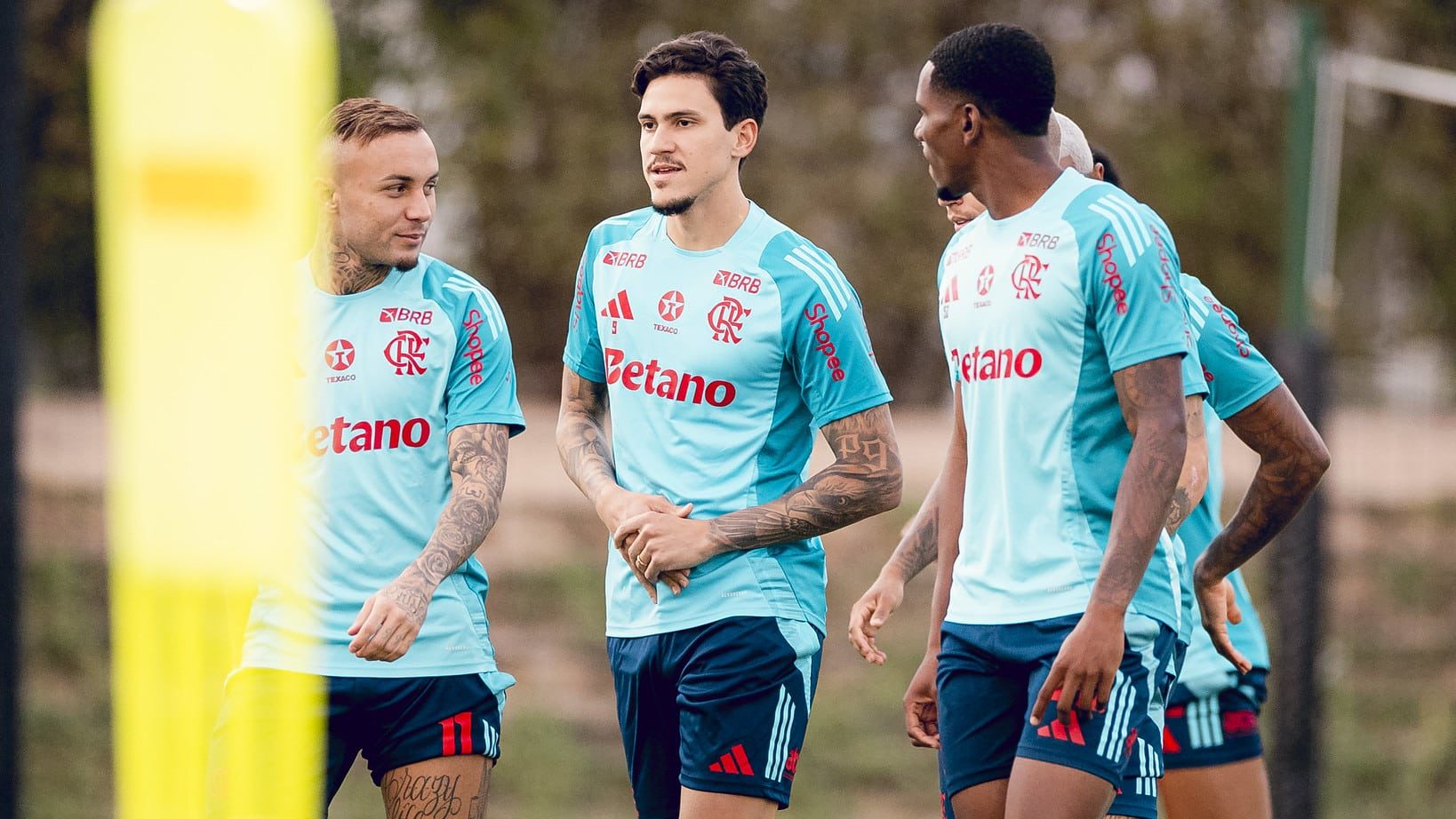 Pedro em treinamento pelo Flamengo da última quinta (11) - Adriano Fontes/Flamengo