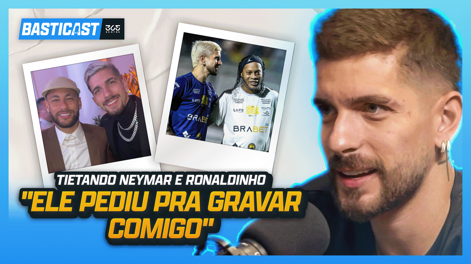 Tulinho fala sobre encontros com Neymar e Ronaldinho
