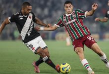 Paulo Henrique, do Vasco, e Serna, do Fluminense