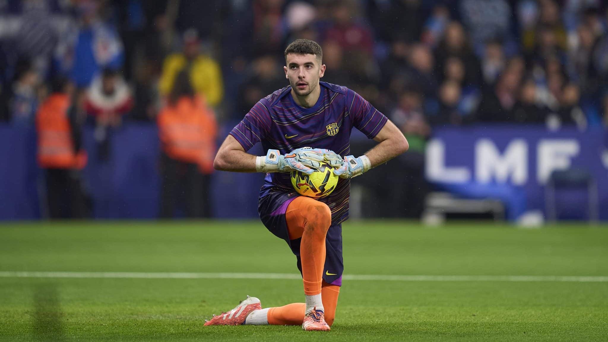 Joan García em Espanyol x Barcelona