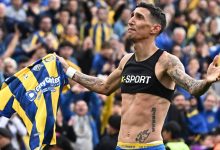 Ángel Di María em ação pelo Rosario Central