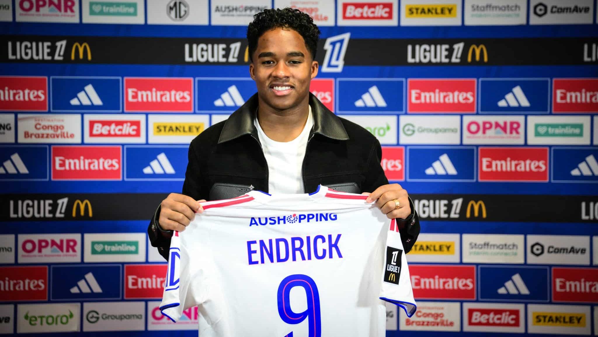 Endrick está emprestado ao Lyon