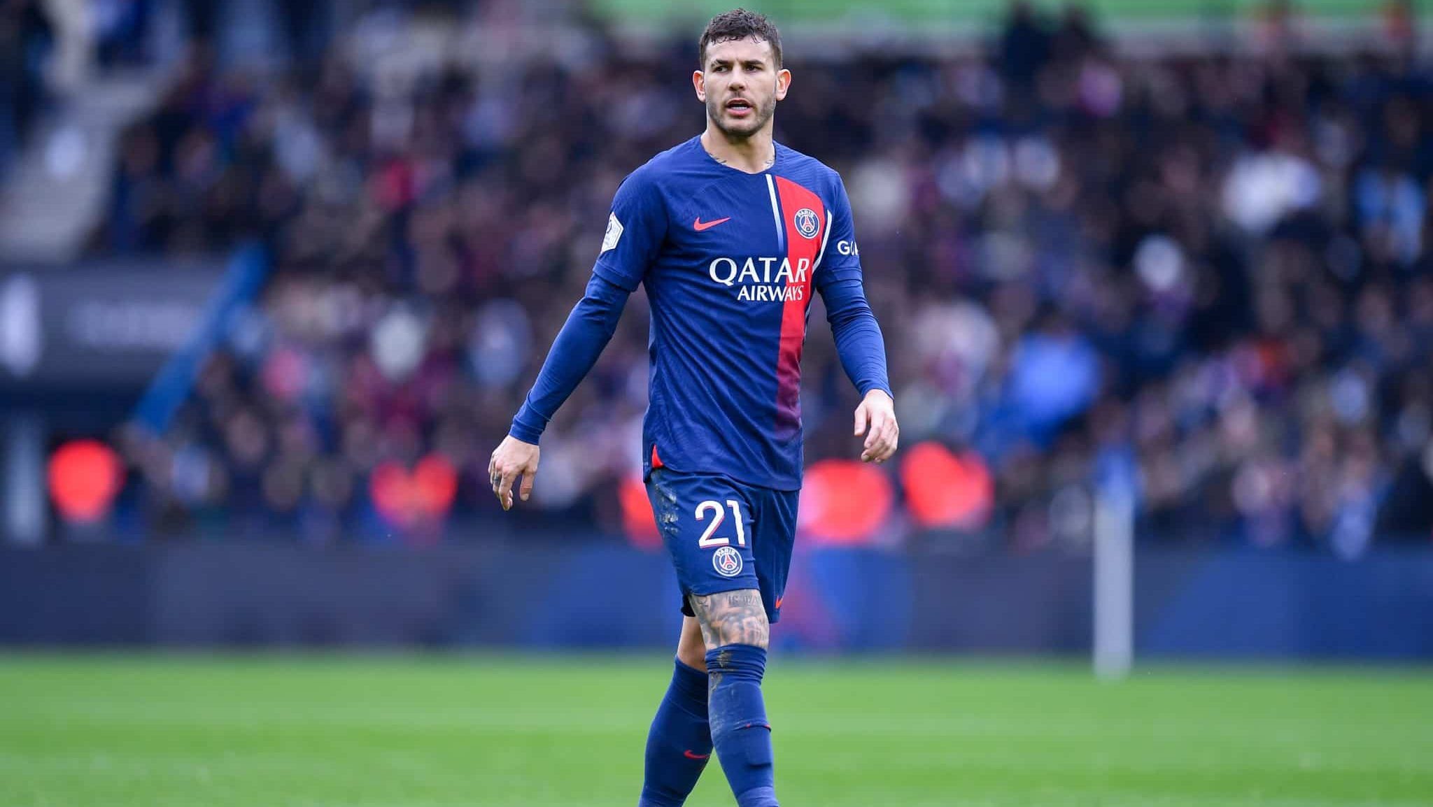 Lucas Hernández em ação pelo PSG