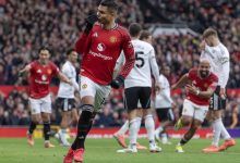 Casemiro comemora gol sobre o Fulham