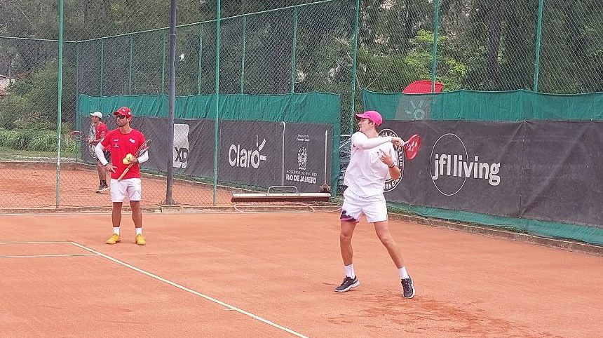 João Fonseca treinando no Rio de Janeiro