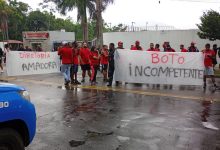 Torcedores do Flamengo protestam