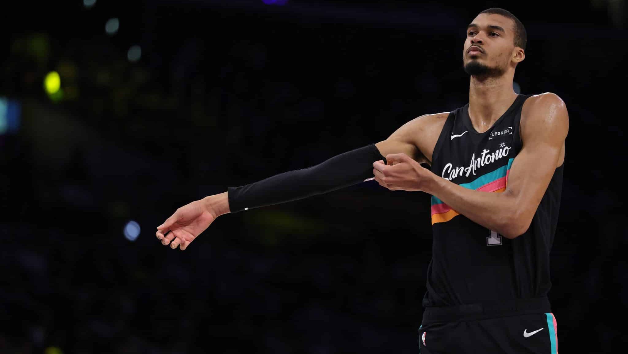 Victor Wembanyama em ação pelo San Antonio Spurs