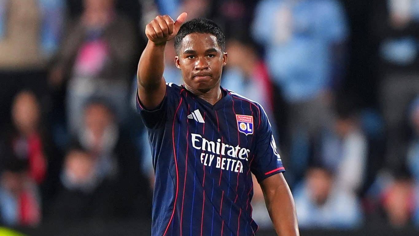 Endrick em ação pelo Lyon