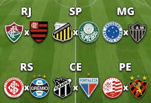 Finais dos principais Estaduais no domingo