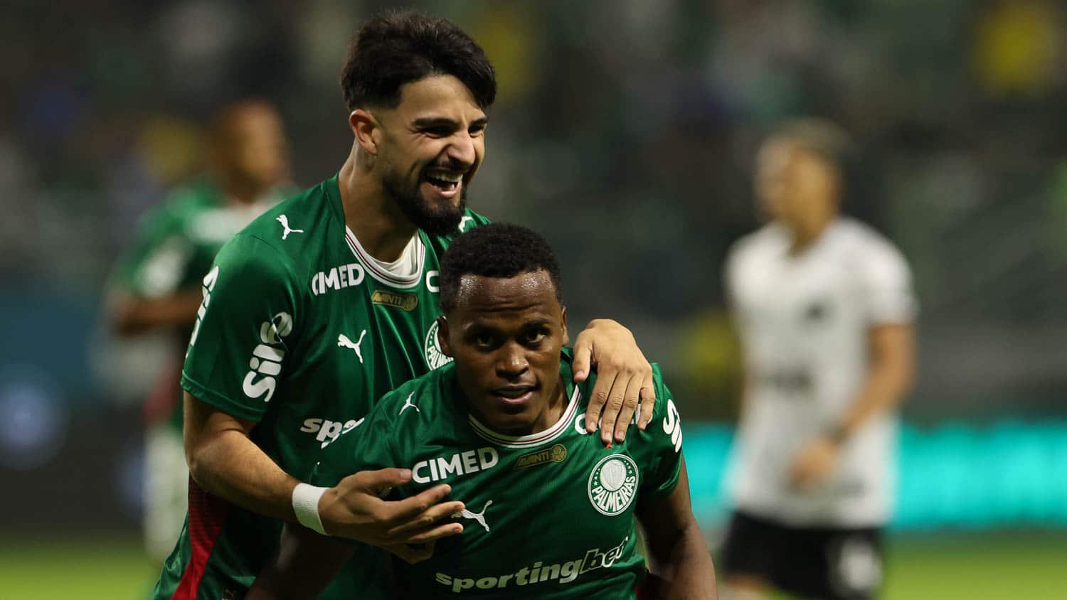 Flaco López e Jhon Arias, do Palmeiras