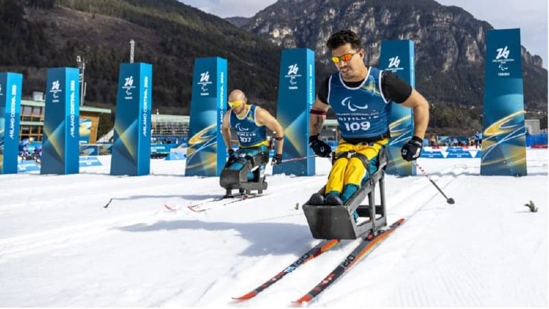 Cristian Ribera em ação nos Jogos Paraolímpicos de Inverno 2026