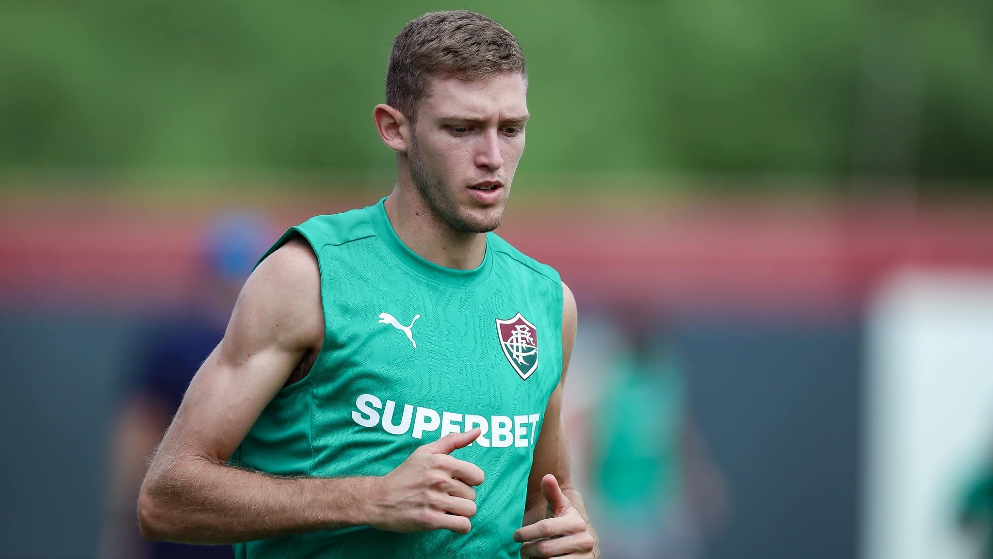 Rodrigo Castillo em treinamento pelo Fluminense