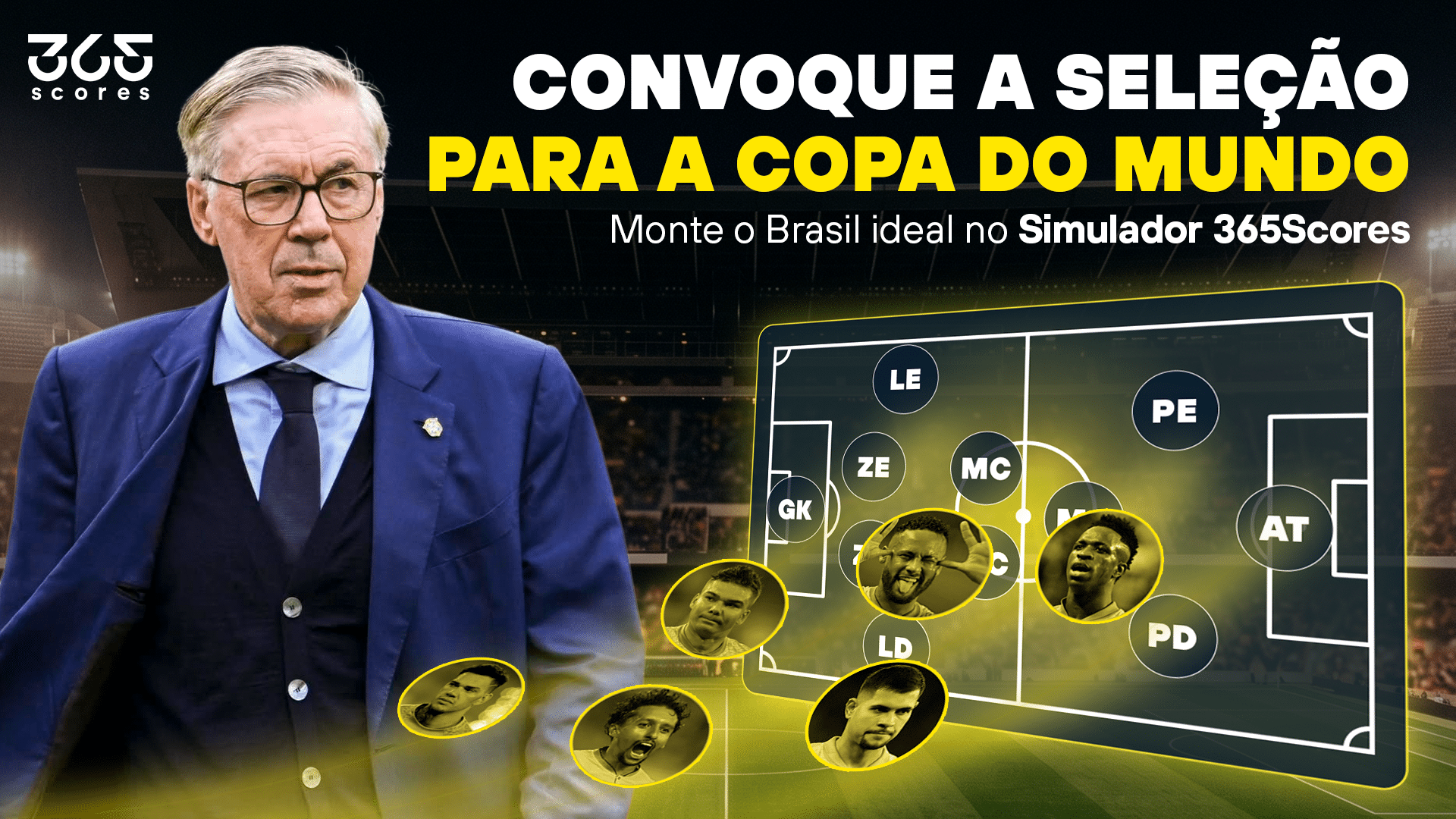 Monte sua Seleção para Copa do Mundo